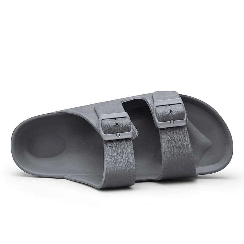 Summer Adjustable Soft Slides Slippers For Men Flat EVA Slippers Lightweight Anti Slip Slippers Size 34-47 48 49 Dropshipping