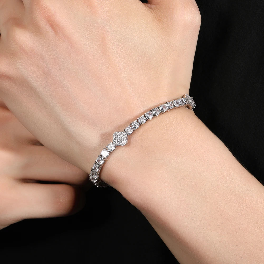 UWIN Tennis Bracelet Iced Out Cubic Zirconia Women Bangle Fashion Luxury Hiphop Jewelry