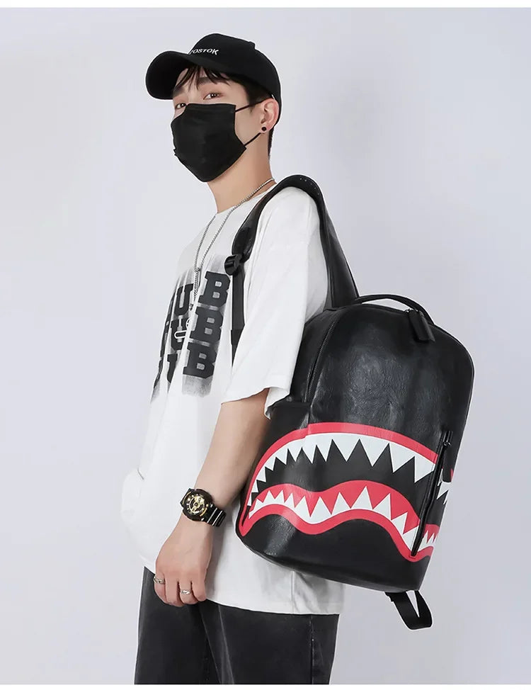 Men's Backpack Plaid High School College Bag 15-inch Laptop Rucksack