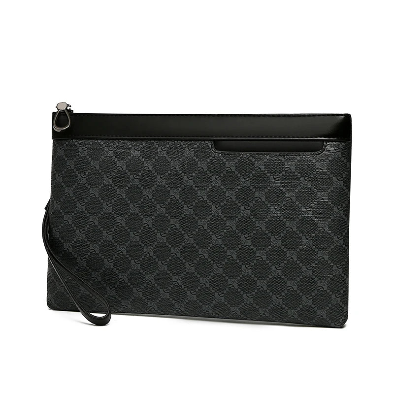 Luxury Designer Business Men Day Clutch High Quality PU Leather Money Pouch Bag Casual Male Cardholder Case Phone Handbag