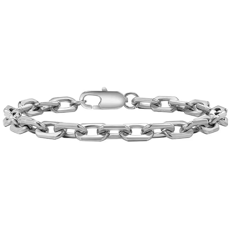 New Trendy Cuban Chain Men Bracelet Classic Stainless Steel 3/5/7/9mm Width Chain Bracelet For Men Women Jewelry Gift