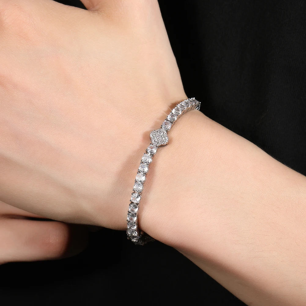 UWIN Tennis Bracelet Iced Out Cubic Zirconia Women Bangle Fashion Luxury Hiphop Jewelry