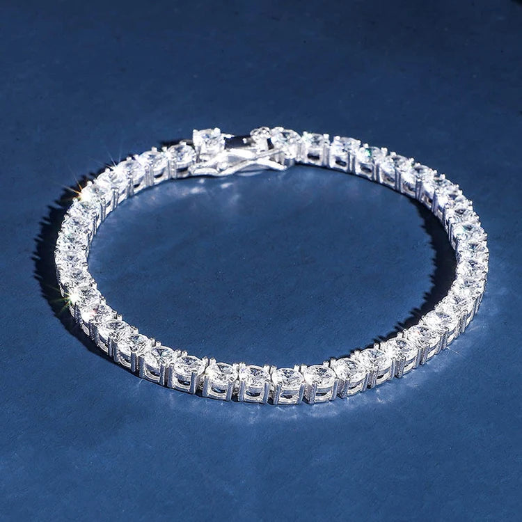 GZYS JEWELRY Custom Cubic Zirconia Hip Hop Men Tennis Chain Necklace
