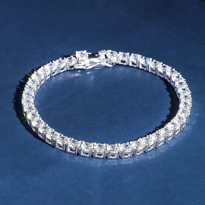 GZYS JEWELRY Custom Cubic Zirconia Hip Hop Men Tennis Chain Necklace