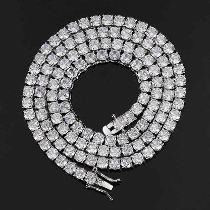 GZYS JEWELRY Custom Cubic Zirconia Hip Hop Men Tennis Chain Necklace