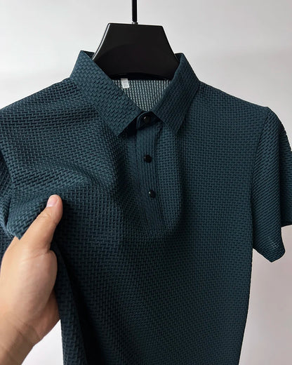 Summer New Men's Short Sleeve T-shirt Cool and Breathable POLO Shirt Business Casual Sweat-absorbing Top