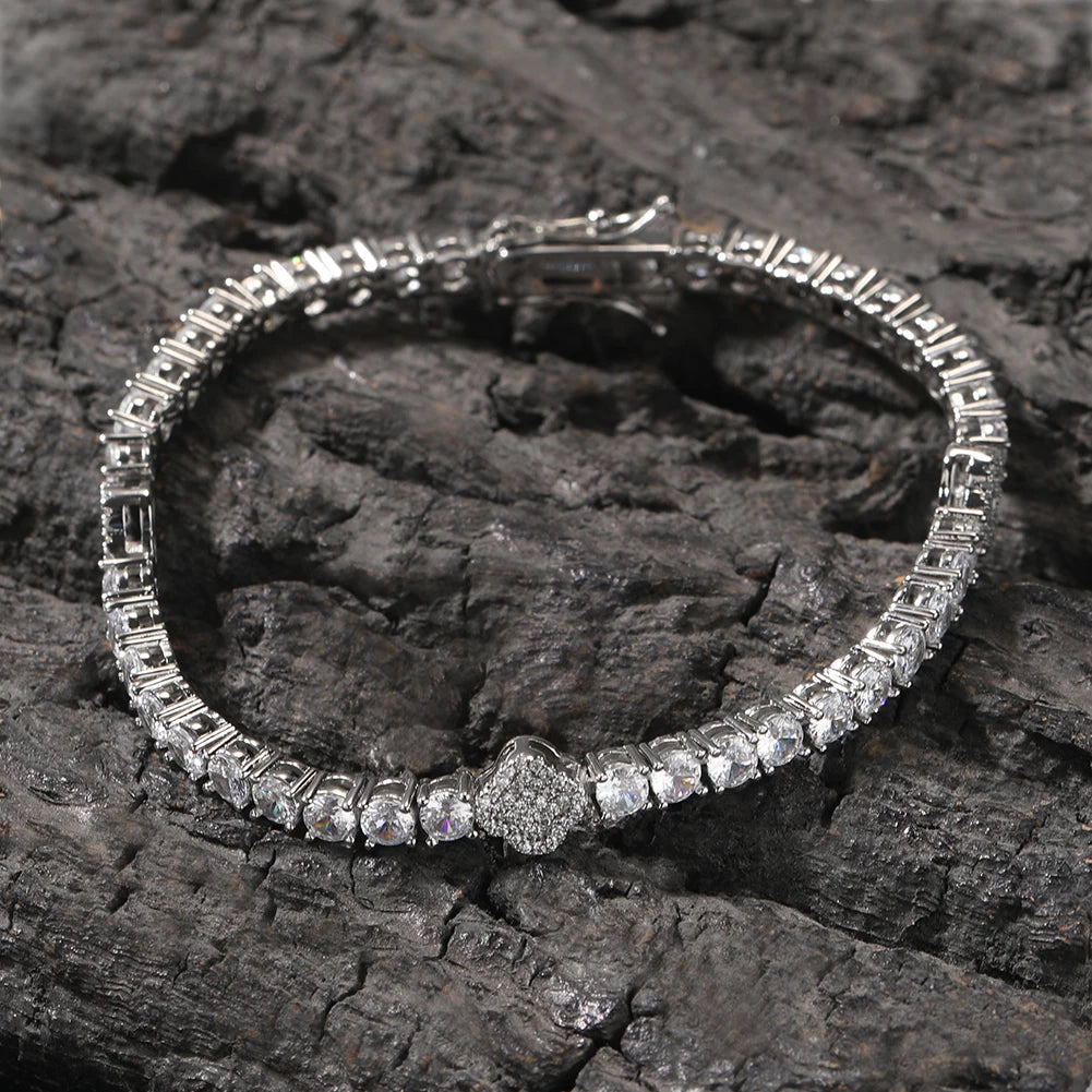 UWIN Tennis Bracelet Iced Out Cubic Zirconia Women Bangle Fashion Luxury Hiphop Jewelry