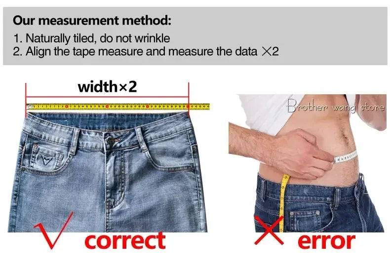 Summer New 98% Cotton Men's Casual Jeans White Classic Fashionable Stretch Straight Denim Trousers Black Brand Clothing Male