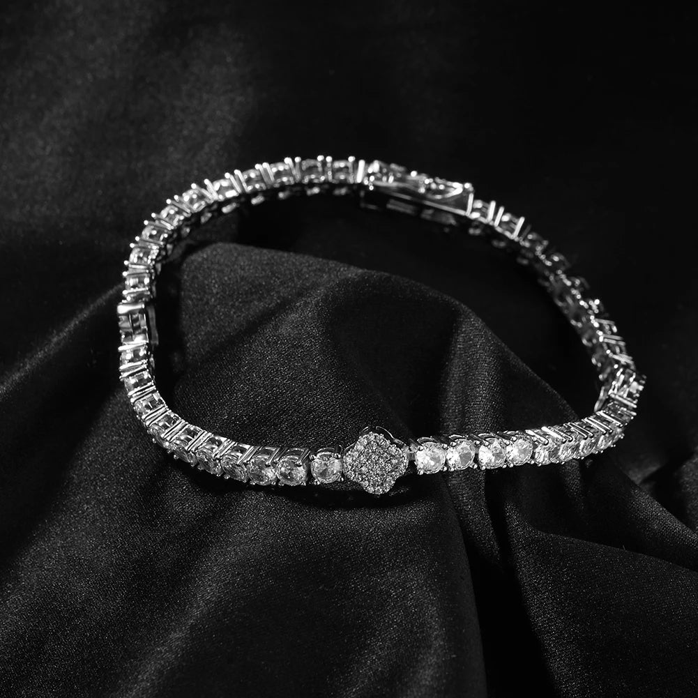 UWIN Tennis Bracelet Iced Out Cubic Zirconia Women Bangle Fashion Luxury Hiphop Jewelry