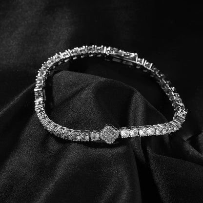 UWIN Tennis Bracelet Iced Out Cubic Zirconia Women Bangle Fashion Luxury Hiphop Jewelry