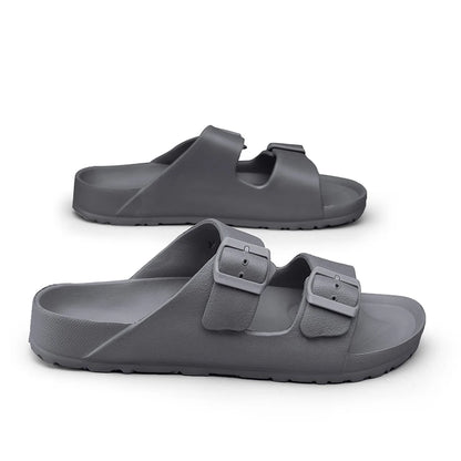 Summer Adjustable Soft Slides Slippers For Men Flat EVA Slippers Lightweight Anti Slip Slippers Size 34-47 48 49  Dropshipping