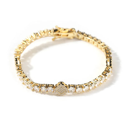 UWIN Tennis Bracelet Iced Out Cubic Zirconia Women Bangle Fashion Luxury Hiphop Jewelry