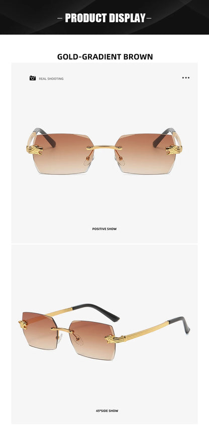 Women Fashion Sunglasses Colorful Men Driving Sun Glasses Rectangle Gradient Shades Outdoor UV400 Sun-Proof EyewearOculos De Sol