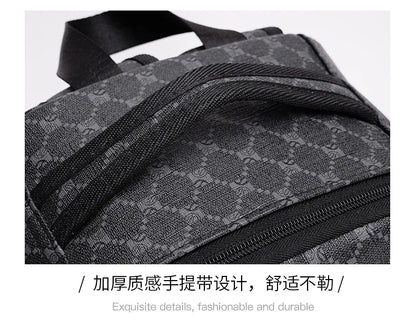 Men's Backpack Plaid High School College Bag 15-inch Laptop Rucksack