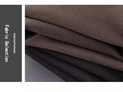 English Gentleman's Coffee Color Business Suit Pants Casual Draped Trousers For Men Fashionable Spring Autumn Small Foot