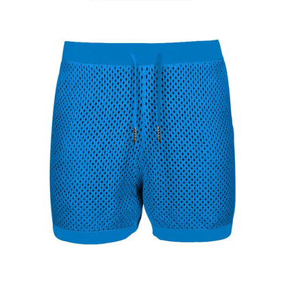 2024 Mesh Breathable Ice Cool Casual Suit Thin Men's Short Sleeve Shorts Two-piece Set
