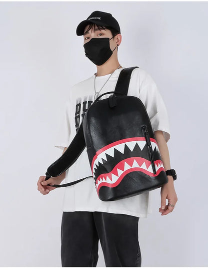 Men's Backpack Plaid High School College Bag 15-inch Laptop Rucksack