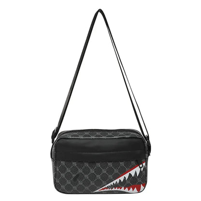Creative Shark Mouth Crossbody Bag Simple Coin Purse Mobile Phone Bag Casual Fashion Crossbody Large Capacity Small Square Bag