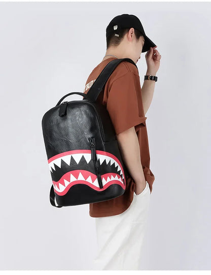 Men's Backpack Plaid High School College Bag 15-inch Laptop Rucksack