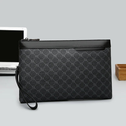 Luxury Designer Business Men Day Clutch High Quality PU Leather Money Pouch Bag Casual Male Cardholder Case Phone Handbag