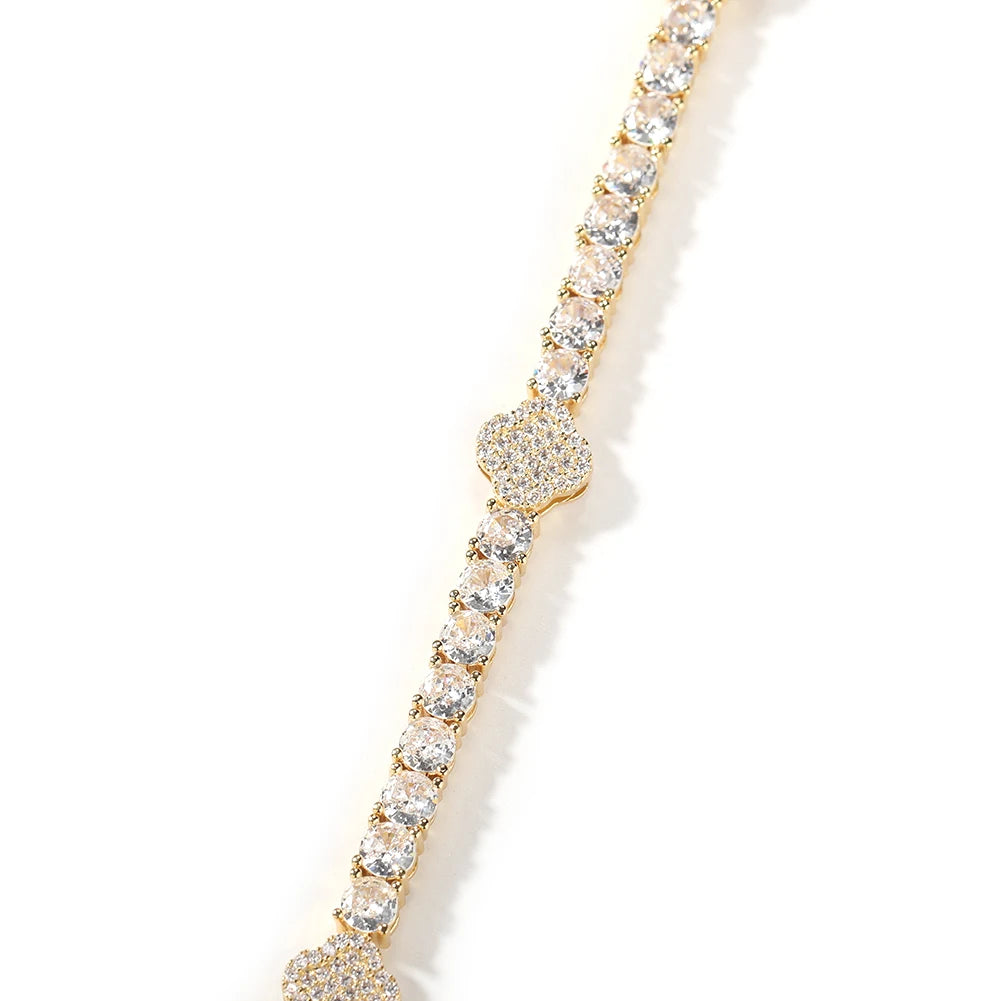 UWIN Tennis Bracelet Iced Out Cubic Zirconia Women Bangle Fashion Luxury Hiphop Jewelry