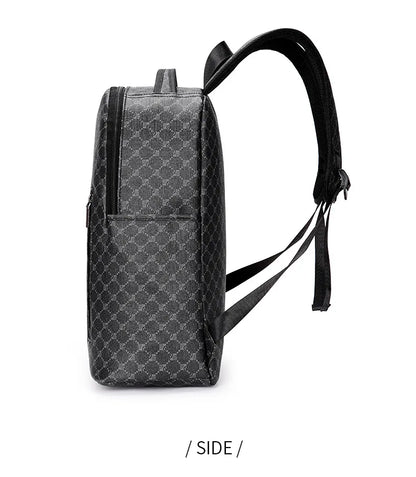 Men's Backpack Plaid High School College Bag 15-inch Laptop Rucksack