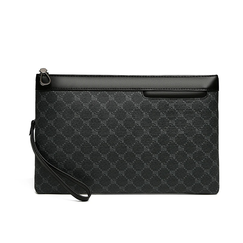 Luxury Designer Business Men Day Clutch High Quality PU Leather Money Pouch Bag Casual Male Cardholder Case Phone Handbag