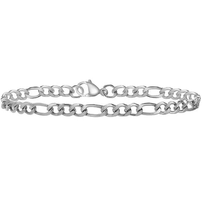 New Trendy Cuban Chain Men Bracelet Classic Stainless Steel 3/5/7/9mm Width Chain Bracelet For Men Women Jewelry Gift